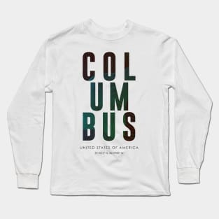 Columbus City typography Long Sleeve T-Shirt